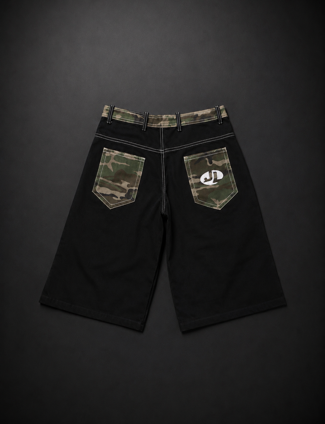 Just Luxury Black Ops Camo Jorts
