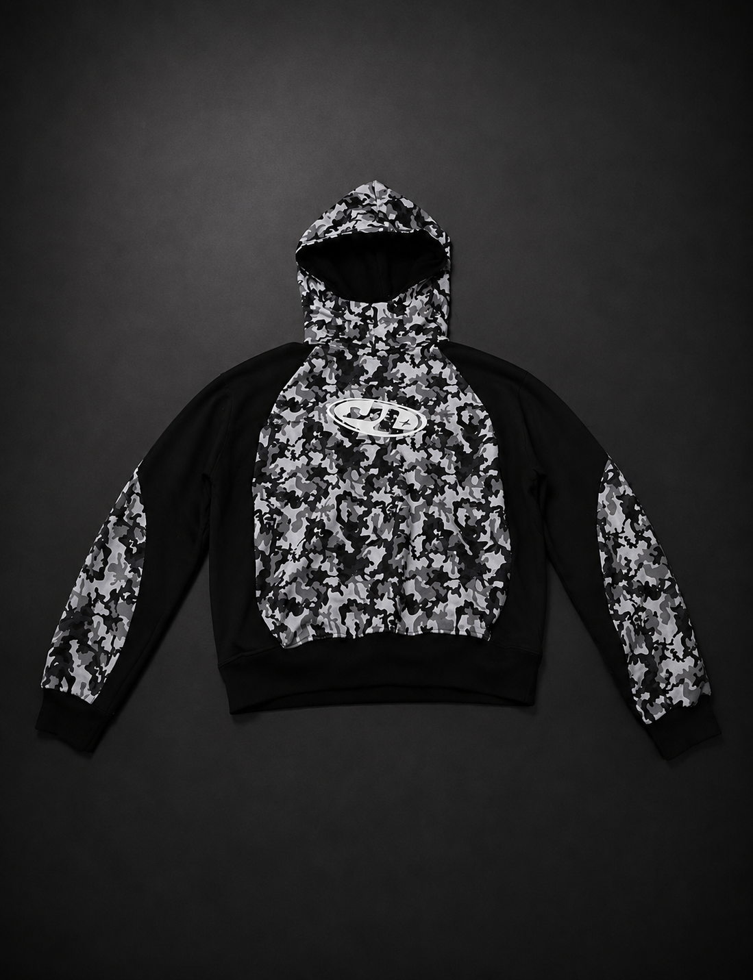 Just Luxury Lightweight Shadow Camo Hoodie