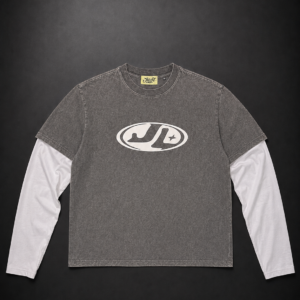 Just Luxury Ash Grey Double Vision Tee